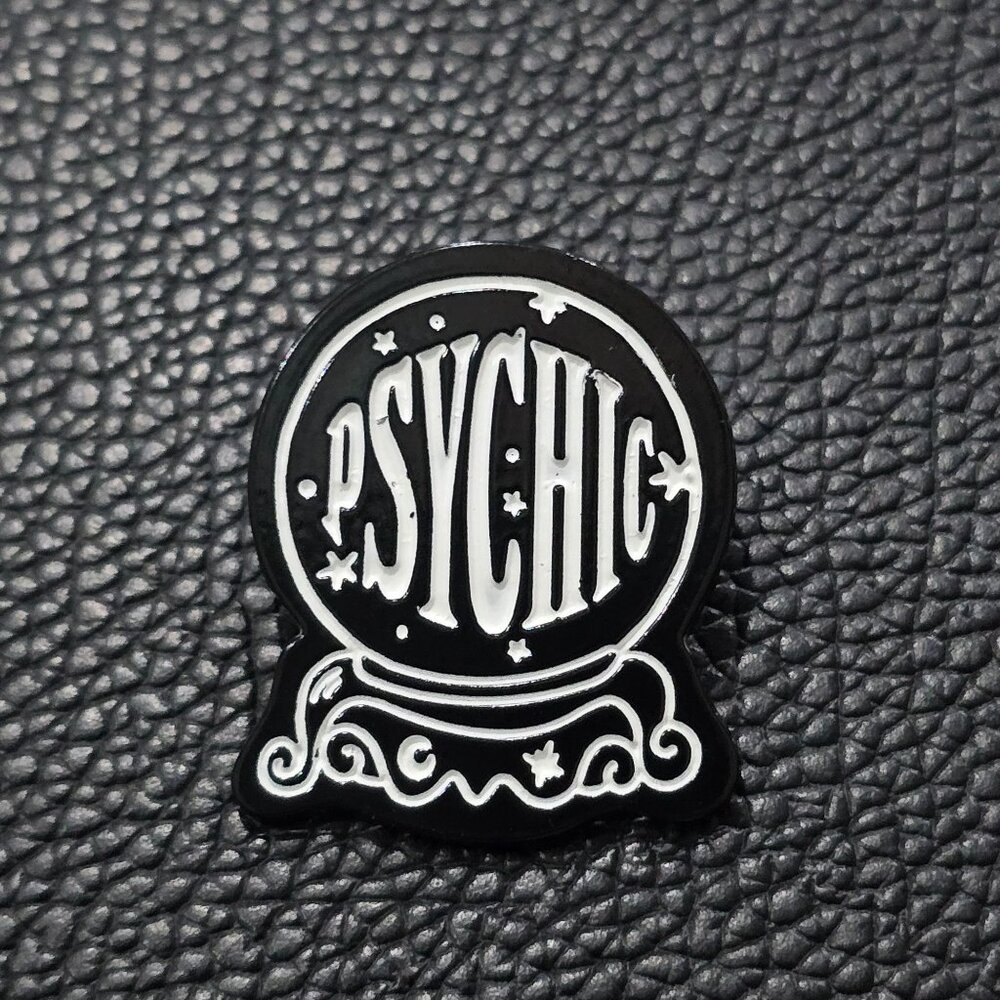Killstar โฆ Psychic Enamel Pin โฆ Occult Divination Crystal Ball Graphic OS